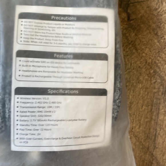 SleepBand Bluetooth headset. New. Never used - Picture 5 of 5